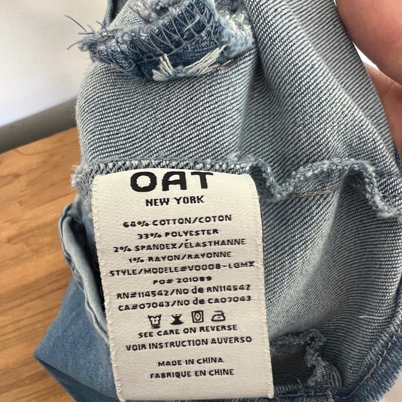 OAT Denim vest top - Picture 7 of 7